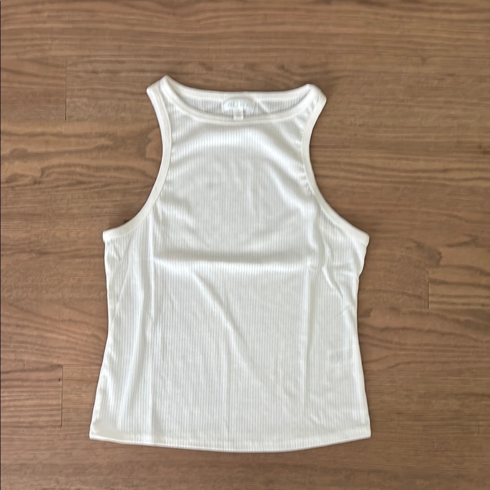 Abound White Fitted Sleeveless Tank Top